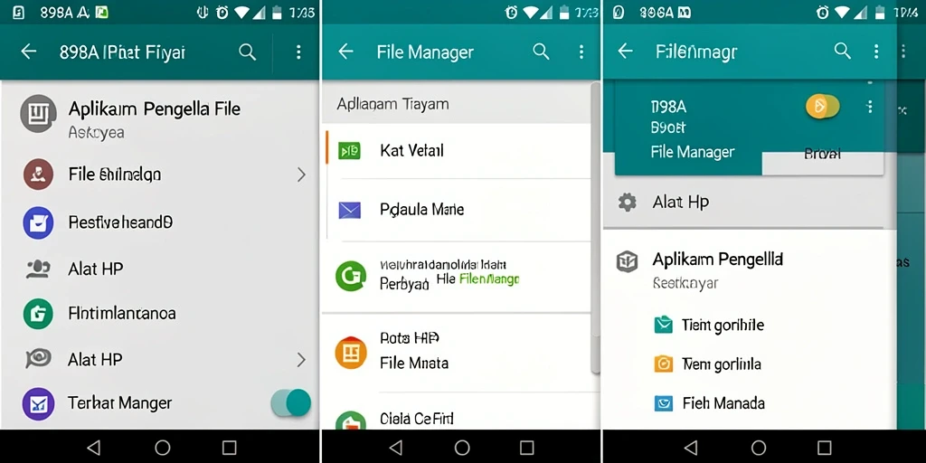 Antarmuka utama 898A yang sederhana dan efisien untuk pengelolaan file.