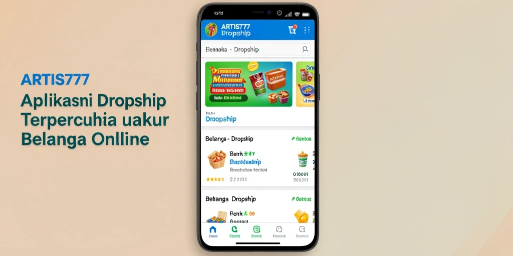 Antarmuka user-friendly dan fitur lengkap aplikasi Dropship.