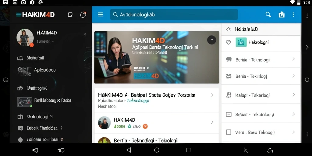 Tampilan antarmuka HAKIM4D yang modern dan informatif.