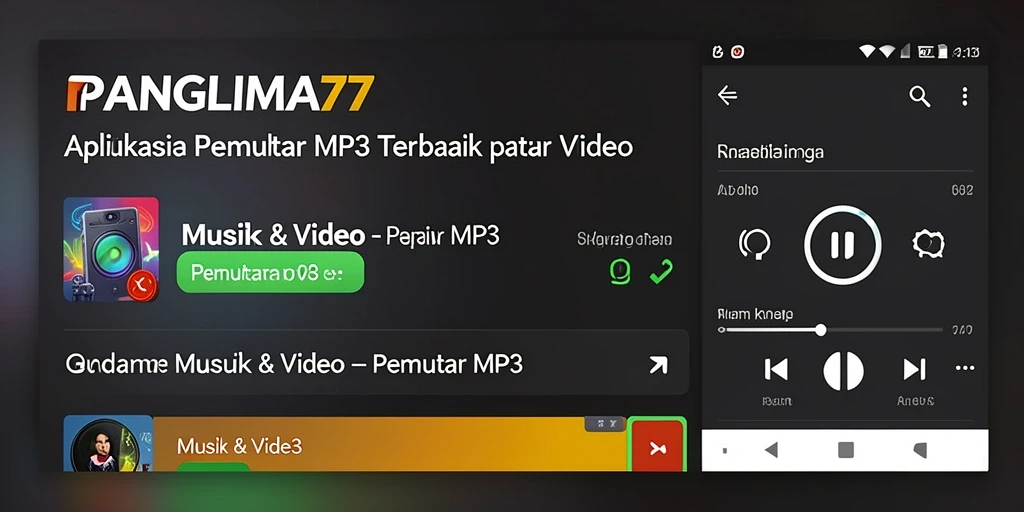 Tampilan antarmuka pengguna PANGLIMA77 yang menarik dan fungsional.