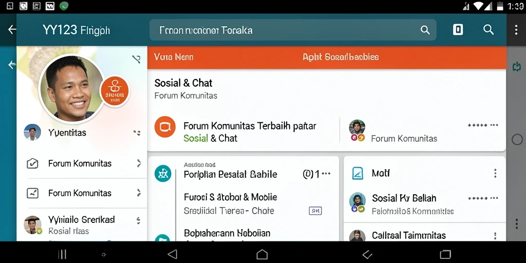 Antarmuka pengguna YY123 yang menarik dan interaktif.