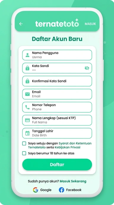 Panduan Lengkap Buat Akun Baru Ternatetoto