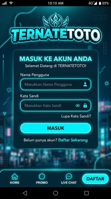 Masuk Akun ternatetoto untuk Pengguna Android